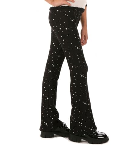 Dykmod Mädchen Ausgestellte Thermo Leggings Aufdrucke Print Hose Warm hk434 146 Sterne von Dykmod