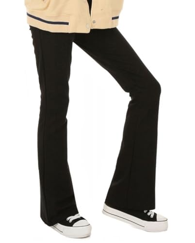 Dykmod Mädchen Ausgestellte Thermo Leggings Aufdrucke Print Hose Warm hk434 158 Schwarz von Dykmod