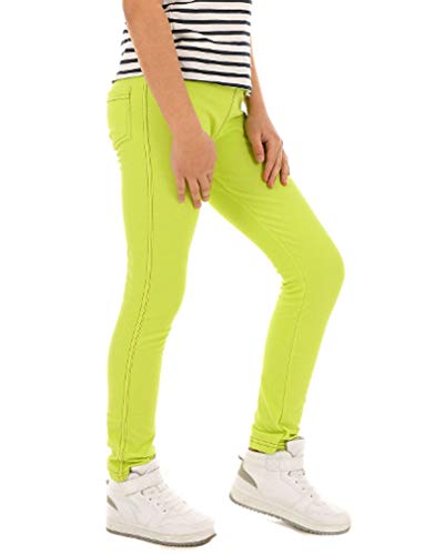 Dykmod Mädchen Frühling Leggings Leggins Jeans-Optik Look Jeggings Treggings hk135 122 Limone von Dykmod