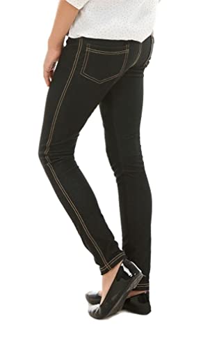 Dykmod Mädchen Frühling Leggings Leggins Jeans-Optik Look Jeggings Treggings hk135 116 Schwarz von Dykmod