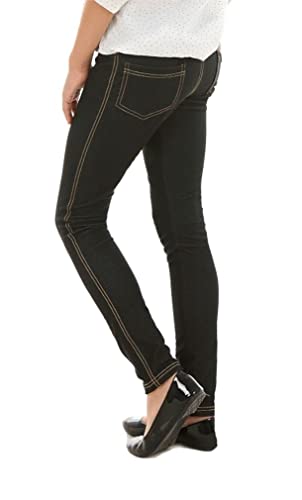 Dykmod Mädchen Frühling Leggings Leggins Jeans-Optik Look Jeggings Treggings hk135 134 Schwarz von Dykmod