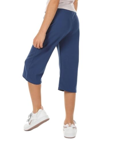 Dykmod Mädchen 3/4 Capri Culotte Hose Weites Bein Jogginghose Leicht Sommer hk432 134 Jeans von Dykmod