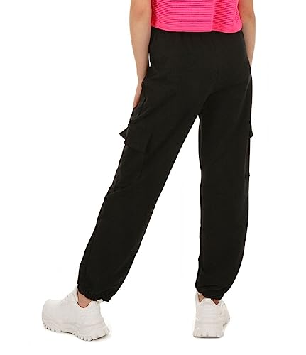 Dykmod Mädchen Hose Cargohose Weites Bein Jogginghose Freizeithose hk425 122 Schwarz von Dykmod