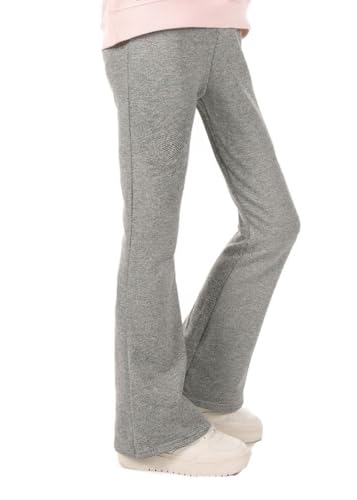 Dykmod Mädchen Jeans-Look Ausgestellte Leggings Treggings Bootcut Grau 128 von Dykmod