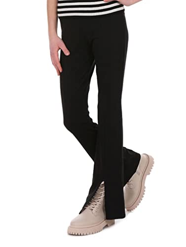 Dykmod Mädchen Leggings Hose Bootcut Ausgestellte hk422 140 Schwarz von Dykmod