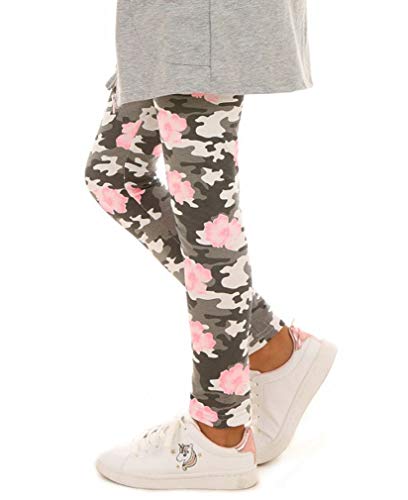 Dykmod Mädchen Muster Leggings Leggins Kinder Frühling Sommer hk241 Camouflage Blumen 116 von Dykmod