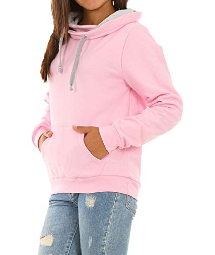 Dykmod Mädchen Pullover Bluse Sweatshirt für Kinder hk389 134 Rosa von Dykmod