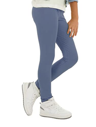 Dykmod Mädchen Thermo Leggings Winter Herbst Warm Hose Angerauht Kinder hk312 140 Blau von Dykmod