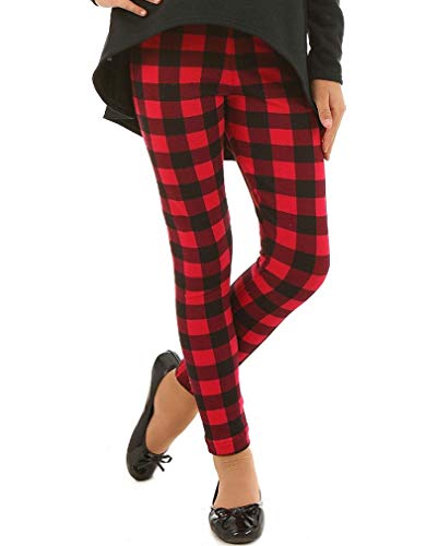 Dykmod Mädchen Warme Thermo Leggings Winter Jeansoptik Leo Sterne Kinder Thermohose hk310 140 Kariert von Dykmod