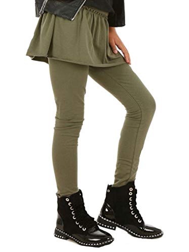 Dykmod Mädchen Leggings mit Falten Frühling hk362 Khaki 128 von Dykmod