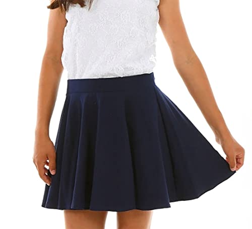 Mädchen Rock Minirock Faltenrock hk411 140-146 Dunkelblau von Dykmod