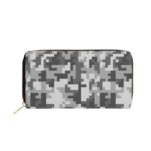 Dylaca Camouflage-Geldbörse für Damen, Herren, Damen, Leder, Geldbörse für Handy, Geld, Kreditkarte, Schlüssel, Kleingeld, Camo Camouflage-3, Einheitsgröße, Casual von Dylaca