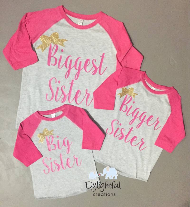 Größte Schwester Große Kleine Passende Raglan Baseball Shirts Ideal Für Schwangerschaftsankündigungen Geschwister Größte Schwester Große Kleine Passende Raglan Baseball Shirts Ideal Für Schwangerschaftsankündigungen Geschwister von DylightfulCreations