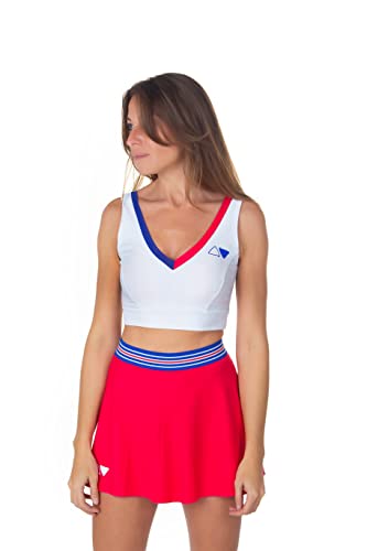 Dylow Damen Top Chuchoter Sport-BH, Blickdicht, weiß, M-XL von Dylow