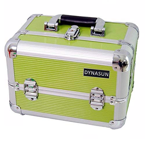 DynaSun BS355 29x21x20cm XXL Grün Designer Beautycase Schminkkoffer Kosmetikkoffer Schmuckfach Beauty Case Reise Box von DynaSun