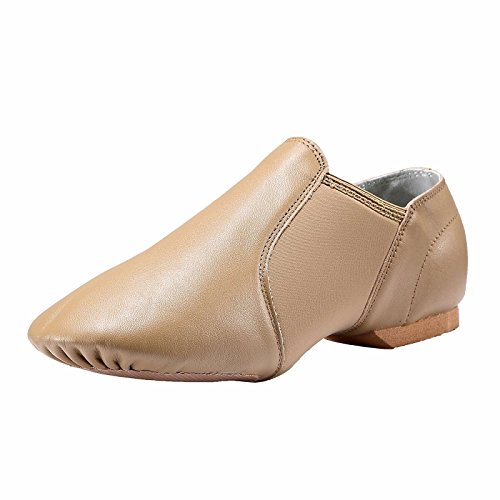 Dynadans Damen Oberleder Slip-On Jazz Schuh 8 M US Braun von Dynadans