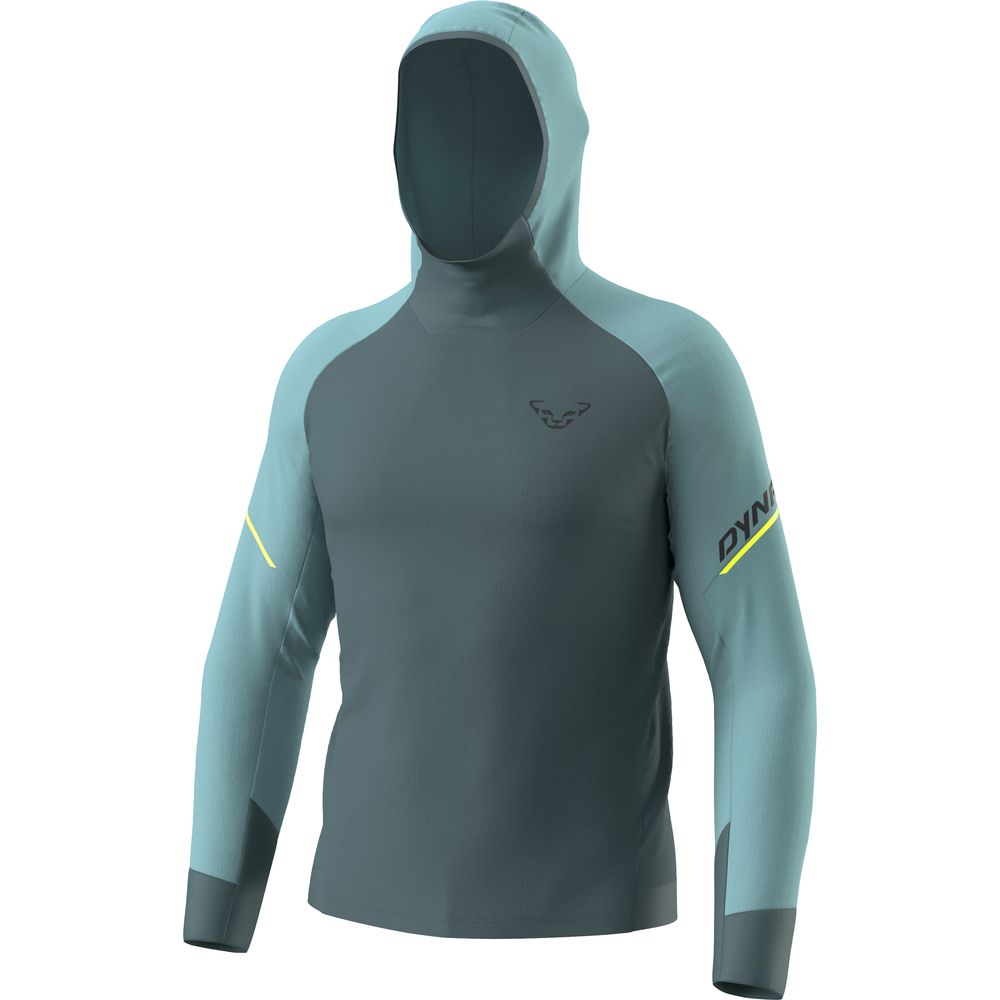 Dynafit Alpine L/S Hooded Herren Kapuzen-Longsleeve smoke blue XL von Dynafit