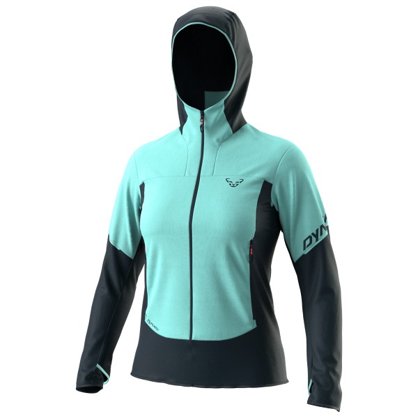 Dynafit - Women's Traverse Alpha Hooded Jacket - Fleecejacke Gr L;M;S;XL;XS rosa;türkis von Dynafit