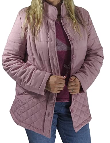 Dynamic24 Damen Steppjacke Übergangsjacke Sommerjacke Frühling Sommer Jacke leicht rose (M) von Dynamic24