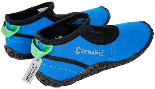 DynamicNord - Kinder Neoprenschuhe Badeschuhe Barfußschuhe - Designed in Germany - Watschuhe Aquaschuhe mit Mesh für leichtes An- und Ausziehen Schwimmschuhe, Wasserschuhe von DynamicNord