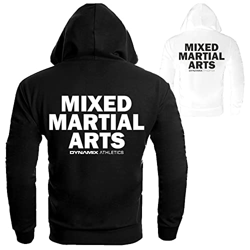Dynamix Athletics Hoodie MMA Classic - Kampfsport Mixed Martial Arts Kapuzenpullover Hoody Sweater Sweatshirt mit Kapuze für Herren (as3, Alpha, x_l, Regular, Regular, Schwarz) von Dynamix Athletics