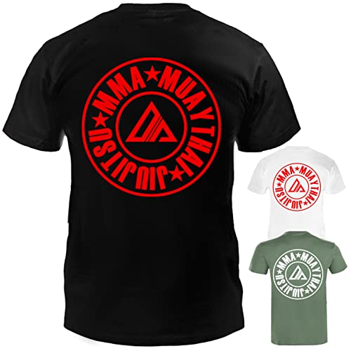 Dynamix Athletics T-Shirt Allsports - Kampfsport Thaiboxen MMA Jiu Jitsu Muay Thai Mixed Martial Arts Shirt für Sport und Freizeit in 3 tollen Farben (as3, Alpha, xx_l, Regular, Regular, Army Grün) von Dynamix Athletics