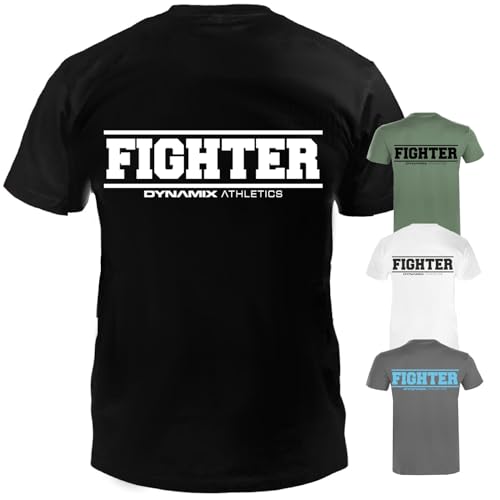 Dynamix Athletics T-Shirt Conflict - Kampfsport Thaiboxen MMA Jiu Jitsu Muay Thai Mixed Martial Arts Shirt für Sport und Freizeit mit Fighter Print (as3, Alpha, x_l, Regular, Regular, Army Grün) von Dynamix Athletics