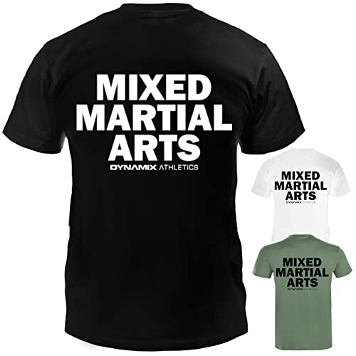 Dynamix Athletics T-Shirt MMA Classic - Mixed Martial Arts Kampfsport Shirt für Sport und Freizeit mit MMA Aufdruck in 3 tollen Farben (as3, Alpha, m, Regular, Regular, Army Grün) von Dynamix Athletics