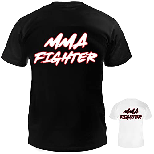 Dynamix Athletics T-Shirt MMA Fighter - Thaiboxen MMA Jiu Jitsu Kampfsport Shirt für Herren Mixed Martial Arts Shirt (as3, Alpha, l, Regular, Regular, Weiß) von Dynamix Athletics
