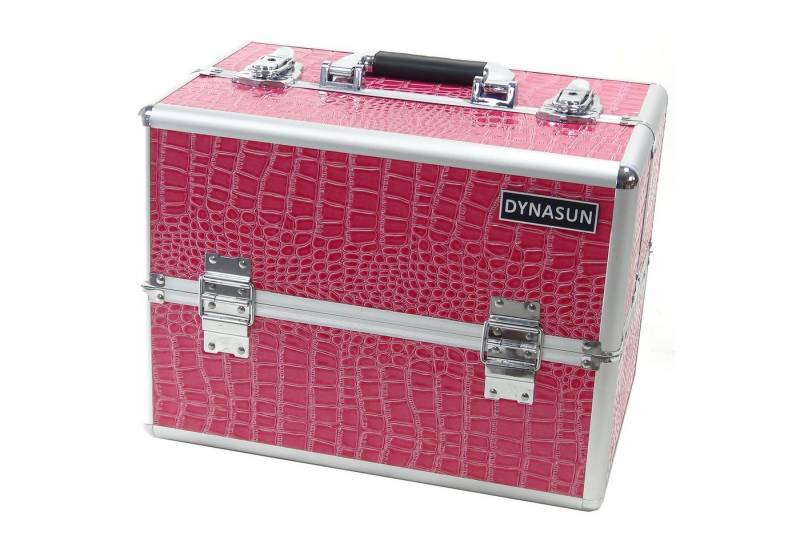 Dynasun Beautycase Beauty BS35 Pink Croc (1-tlg), Kosmetikkoffer mit 4 Fächern, Griff Sicherheitsschlössern, 36x24x27 cm von Dynasun
