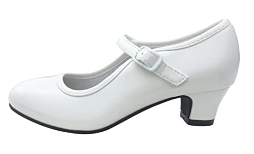 Costumizate! Flamingo-Tanzschuhe in verschiedenen Größen von Mädchen bis Damen., Weiß, ohne Glitzer, 23 EU Costumizate! Flamingo-Tanzschuhe in verschiedenen Größen von Mädchen bis Damen., Weiß, ohne Glitzer, 23 EU von Dysmad