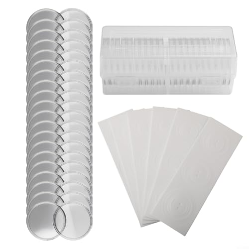 DystopiaWorld Komplettes Set mit 20 transparenten Münzhüllen, passend für die meisten gängigen Münzgrößen, Wie abgebildet von DystopiaWorld