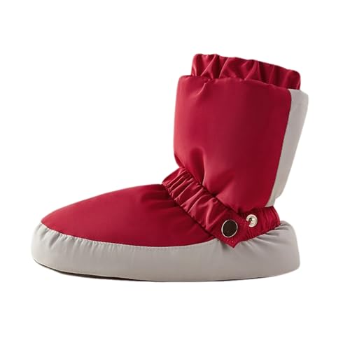 E-ALLDIR Winterwarme Tanzstiefel – Thermo-Ballettstiefel mit Verstellbarer Knöchelschnalle, Rutschfester PVC-Sohle, 80 g Seidenbaumwollfutter von E-ALLDIR