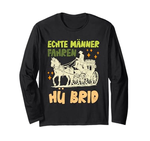 E-Autos ECHTE MÄNNER FAHREN HU BRID E-Autos Langarmshirt E-Autos ECHTE MÄNNER FAHREN HU BRID E-Autos Langarmshirt von E-Autos Shirt Umweltschutz Elektroauto Hybrid Auto