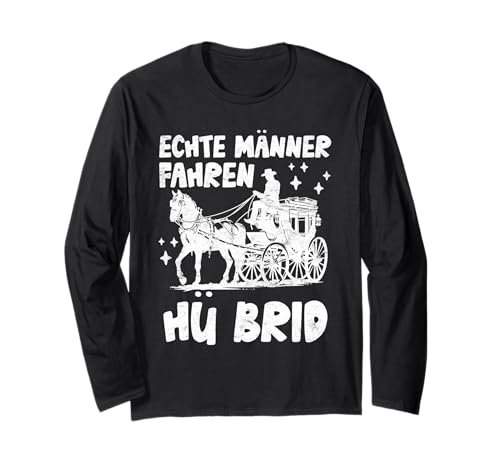 E-Autos ECHTE MÄNNER FAHREN HU BRID E-Autos Langarmshirt von E-Autos Shirt Umweltschutz Elektroauto Hybrid Auto