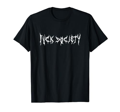 Fuck Society Korean E Boy Aesthetic Grunge Clothing T-Shirt von E-Boy E-Girl Aesthetic Grunge