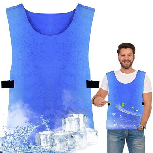Eisweste Kühlweste Herren,Verstellbar Kaltweste, Herren Sofort Ice Cooling Vest,Sommer Hitzebeständige Cooling Weste,Wasserdichte Eisweste,Verdunstungskühlung Arbeitsweste für Männer Frauen im Freien Eisweste Kühlweste Herren,Verstellbar Kaltweste, Herren Sofort Ice Cooling Vest,Sommer Hitzebeständige Cooling Weste,Wasserdichte Eisweste,Verdunstungskühlung Arbeitsweste für Männer Frauen im Freien von E-Greetshopping
