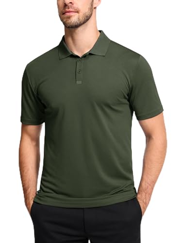 3er Pack Poloshirt Herren Kurzarm Atmungsaktiv Sport Polo Shirts Leicht Tennis Golf Polohemd Sommer Schnelltrocknend T Shirt Männer Set，XL，p2 von E-LIINJOYE