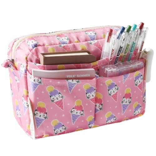 E-WEICHEN Mehrere Taschen Kunst Werkzeug Skizze Aufbewahrungstasche Marker Tasche Stift Federmäppchen Einfache Schreibwaren Wasserdichte Tasche für Journal Büro Erwachsene Katze Süßer Kegel E-WEICHEN Mehrere Taschen Kunst Werkzeug Skizze Aufbewahrungstasche Marker Tasche Stift Federmäppchen Einfache Schreibwaren Wasserdichte Tasche für Journal Büro Erwachsene Katze Süßer Kegel von E-WEICHEN