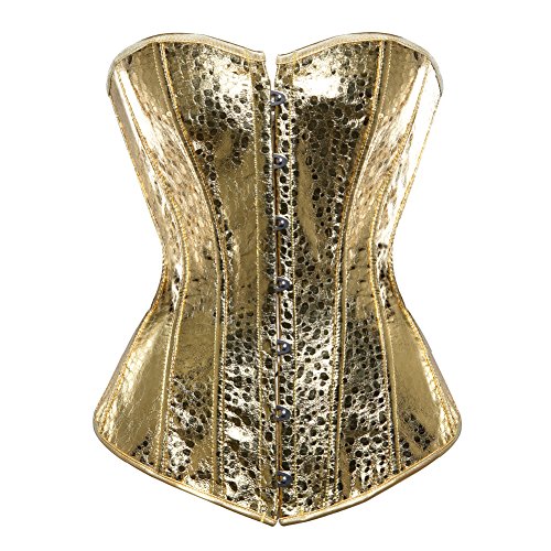 E-girl Noble Golden Yellow Bustier Damen Korsett Corsage,Gold,M von E-girl