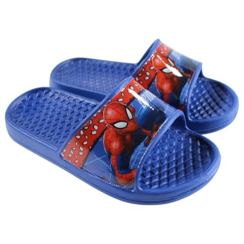 E plus M Spider-Man Jungen Sandalen – Kinder Badeschuhe & Latschen in Blau – Größe 26 bis 33 – leicht & rutschfest, Farbe: Blau, Größe der Schuhe: 32/33 E plus M Spider-Man Jungen Sandalen – Kinder Badeschuhe & Latschen in Blau – Größe 26 bis 33 – leicht & rutschfest, Farbe: Blau, Größe der Schuhe: 32/33 von E plus M