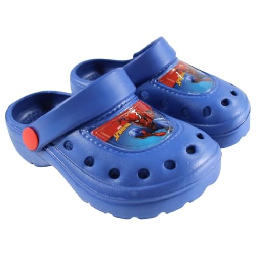 E plus M Spider-Man Kinder Clogs – Badeschuhe Hausschuhe Latschen Jungen – Gr. 22–33 – Blau – rutschfest & bequem, Farbe: Blau, Größe der Schuhe: 30/31 E plus M Spider-Man Kinder Clogs – Badeschuhe Hausschuhe Latschen Jungen – Gr. 22–33 – Blau – rutschfest & bequem, Farbe: Blau, Größe der Schuhe: 30/31 von E plus M