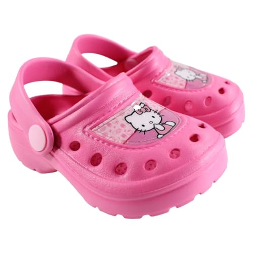 Hello Kitty Kinder Clogs – Badeschuhe Sandalen Latschen für Mädchen – Gr. 22–33 – Rosa – bequem & rutschfest, Farbe: Pink, Größe der Schuhe: 26/27 Hello Kitty Kinder Clogs – Badeschuhe Sandalen Latschen für Mädchen – Gr. 22–33 – Rosa – bequem & rutschfest, Farbe: Pink, Größe der Schuhe: 26/27 von E plus M