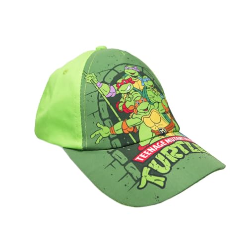Teenage Mutant Ninja Turtles Basecap für Kinder – verstellbare Schildmütze mit coolem TMNT-Motiv – 100 % Baumwolle – Größe 52–54 cm, Farbe: Bunt, Bekleidungsgröße: 52 Teenage Mutant Ninja Turtles Basecap für Kinder – verstellbare Schildmütze mit coolem TMNT-Motiv – 100 % Baumwolle – Größe 52–54 cm, Farbe: Bunt, Bekleidungsgröße: 52 von E plus M