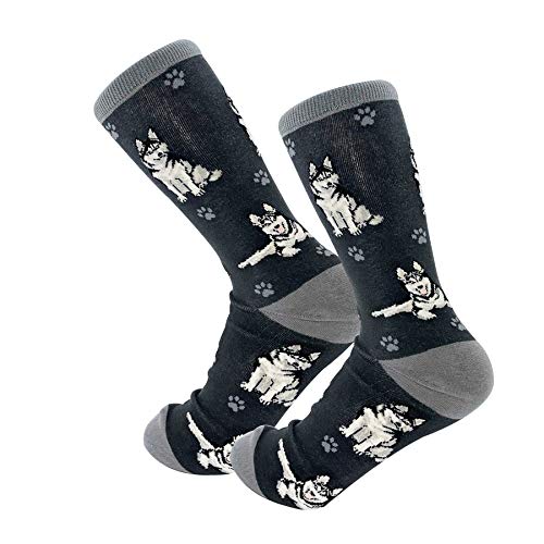 E&S Imports Pet Lover Socken – All Season – Einheitsgröße – für Frauen und Männer – Geschenke für Katzen und Hunde, Sibirischer Husky von E&S Pets