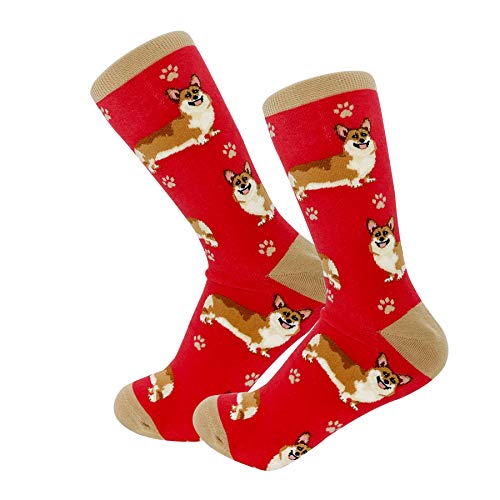 E&S Imports Pet Lover Socken – All Season – Einheitsgröße – für Frauen und Männer – Geschenke für Katzen und Hunde, Welsh Corgi Gifts Socken von E&S Pets