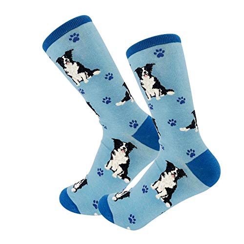 E&S Imports Socken für Haustierliebhaber – alle Jahreszeiten – Einheitsgröße – für Frauen und Männer – Geschenk für Katzen und Hunde, Border Collie, Einheitsgröße von E&S Pets