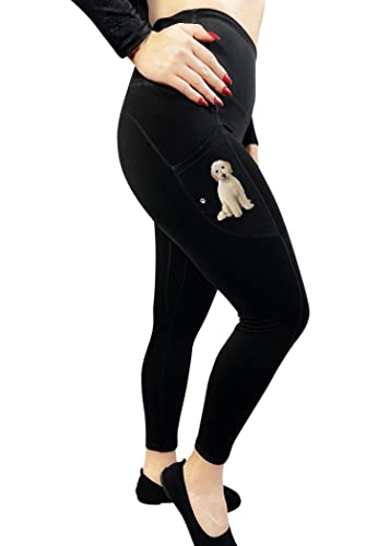 E&S Pets Yoga-Leggings mit hoher Taille für Tierliebhaber, 63,5 cm, leichte, ultraweiche Yogahose für Damen, mit Seitentaschen, Goldendoodle, One Size-Large Petite E&S Pets Yoga-Leggings mit hoher Taille für Tierliebhaber, 63,5 cm, leichte, ultraweiche Yogahose für Damen, mit Seitentaschen, Goldendoodle, One Size-Large Petite von E&S Pets