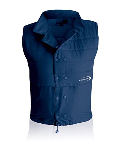 E.COOLINE PowerVital KühlWeste Unisex - Erwachsene mit Nierenschutz, Blau, 82-88 cm Brustumfang von E.COOLINE
