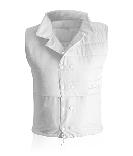 E.COOLINE PowerVital Weste Gr. 2XL weiß - Kühlung für unterwegs - Klimaanlage zum anziehen im Sommer - klimatisierte Kleidung - Körperkühlung - Kühlung im Sommer - waschbar - Made in Germany von E.COOLINE